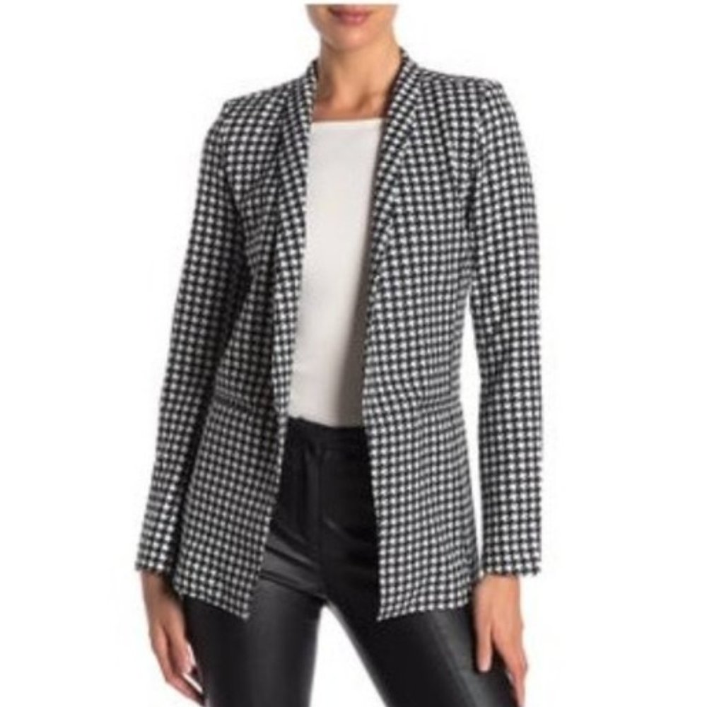 NWT Bagetelle houndstooth blazer open front L - Picture 1 of 4
